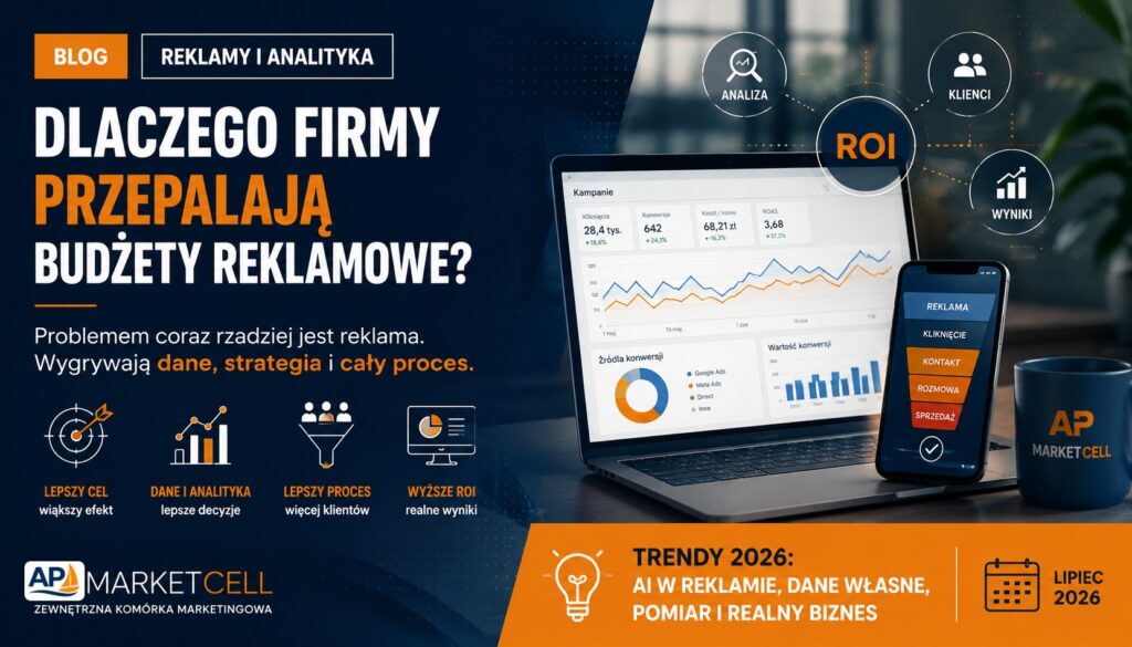 Analiza kampanii i wskaźnika ROI pokazująca, dlaczego firmy przepalają budżety reklamowe